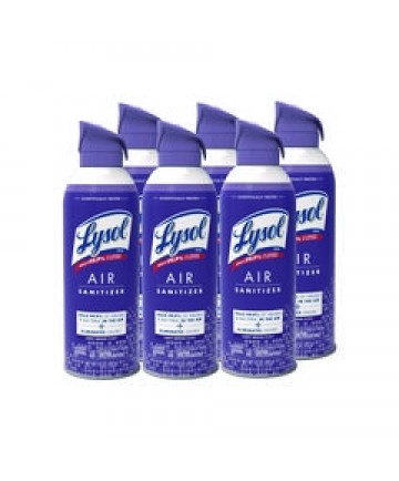Air Sanitizer Spray, Light Breeze Scent, 10 oz Aerosol Can, 6/Carton