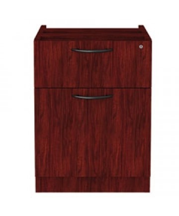 ALERA VALENCIA SERIES 3/4 BOX/FILE PEDESTAL,15.63W X 20.5D X 19.25H,MAHOGANY