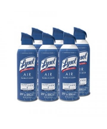 Air Sanitizer Spray, White Linen, 10 oz Aerosol Spray, 6/Carton