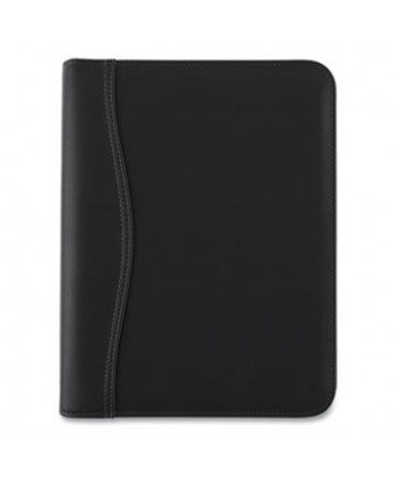 Black Leather Planner/Organizer Starter Set, 8.5 x 5.5, Black Cover, 12-Month (Jan to Dec)