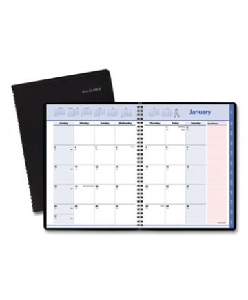 QuickNotes Special Edition Monthly Planner, 11 x 8.25, Black/Pink Cover, 12-Month (Jan to Dec): 2024