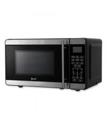 Microwave Oven, 700 Watts, Stainless Steel/Black 0.7 Cubic Foot