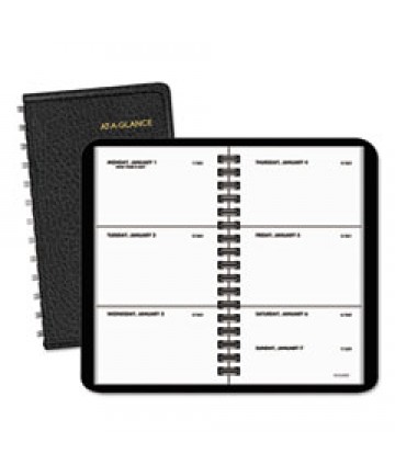 WEEKLY PLANNER, 4.5 X 2.5, BLACK, 2021