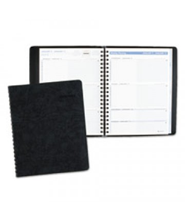 Recycled Weekly/Monthly Classic Appointment Book, 8.75 x 7, Black, 2021