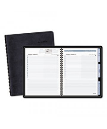 WEEKLY APPOINTMENT BOOK, ACADEMIC, 11 X 8.25, BLACK, 2020-2021