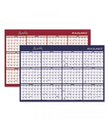 REVERSIBLE HORIZONTAL ERASABLE WALL PLANNER, 48 X 32, 2021