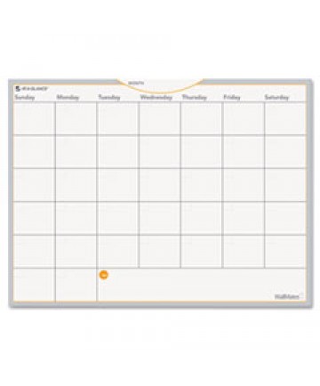 Wallmates Self-Adhesive Dry Erase Monthly Planning Surface, 18 X 12