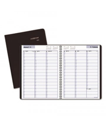 HARD-COVER MONTHLY PLANNER, 11.78 X 5, BLACK, 2020-2022