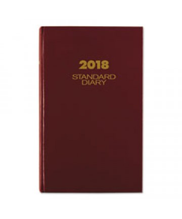 STANDARD DIARY DAILY DIARY, RECYCLED, RED, 9.44 X 7.5, 2021
