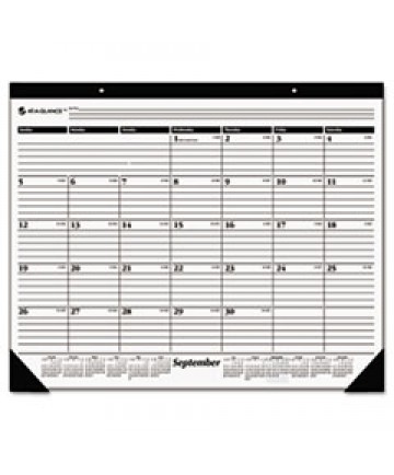 MONTHLY REFILLABLE DESK PAD, 22 X 17, WHITE, 2021