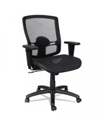 ALERA ETROS SERIES SUSPENSION MESH MID-BACK SYNCHRO TILT CHAIR, SUPPORTS UP TO 275 LBS, BLACK SEAT/BLACK BACK, BLACK BASE