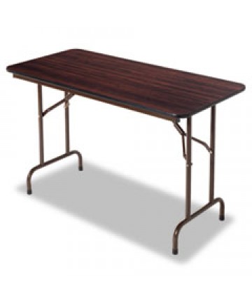 WOOD FOLDING TABLE, RECTANGULAR, 48W X 23 7/8D X 29H, MAHOGANY