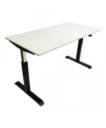 2-STAGE ELECTRIC ADJUSTABLE TABLE BASE, 27.5" TO 47.2" HIGH, BLACK