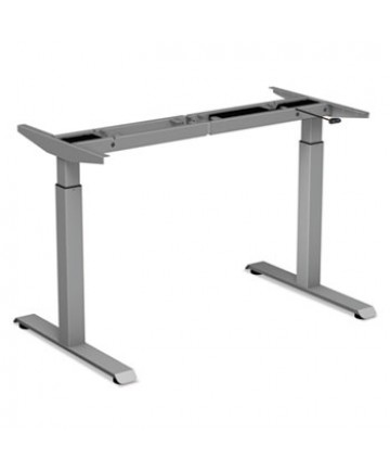 2-STAGE ELECTRIC ADJUSTABLE TABLE BASE, 27.5" TO 47.2" HIGH, GRAY