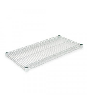 NSF CERTIFIED INDUSTRIAL 4-SHELF WIRE SHELVING KIT, 48W X 24D X 72H, SILVER
