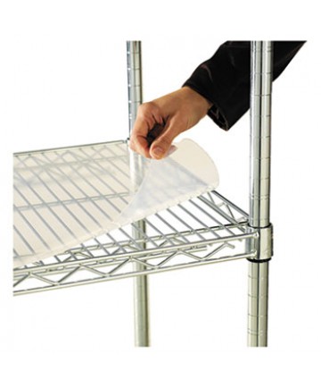 Shelf Liners For Wire Shelving, Clear Plastic, 48w X 24d, 4/pack