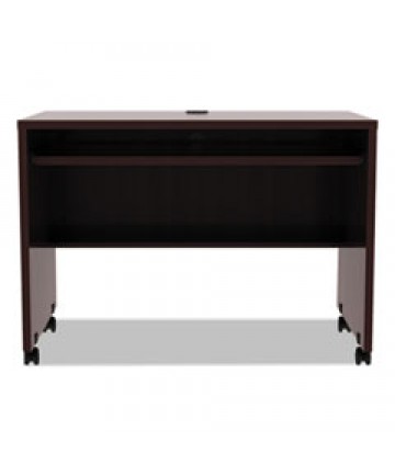 ALERA VALENCIA SERIES MOBILE WORKSTATION DESK, 41.38" X 23.63" X 30", MAHOGANY