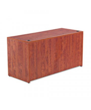 ALERA VALENCIA SERIES STRAIGHT FRONT DESK SHELL, 65" X 29.5" X 29.63", MAHOGANY