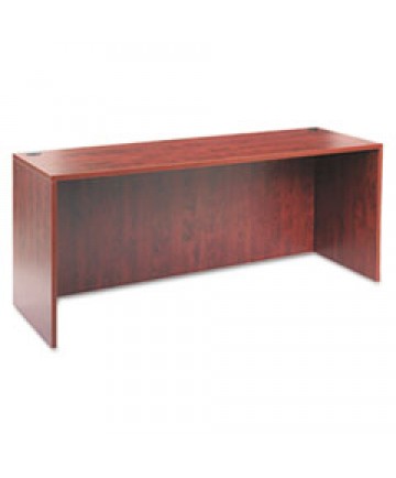 ALERA VALENCIA SERIES STRAIGHT FRONT DESK SHELL, 71" X 35.5" X 29.63", MAHOGANY