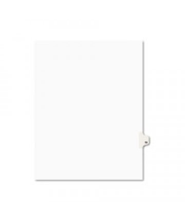 PREPRINTED LEGAL EXHIBIT SIDE TAB INDEX DIVIDERS, AVERY STYLE, 10-TAB, 19, 11 X 8.5, WHITE, 25/PACK, (1019)