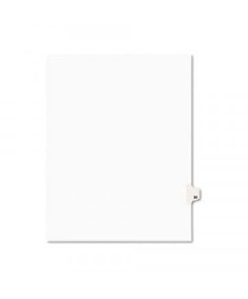PREPRINTED LEGAL EXHIBIT SIDE TAB INDEX DIVIDERS, AVERY STYLE, 10-TAB, 20, 11 X 8.5, WHITE, 25/PACK, (1020)