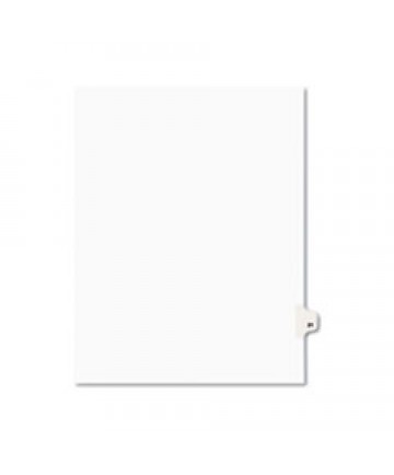 PREPRINTED LEGAL EXHIBIT SIDE TAB INDEX DIVIDERS, AVERY STYLE, 10-TAB, 21, 11 X 8.5, WHITE, 25/PACK, (1021)