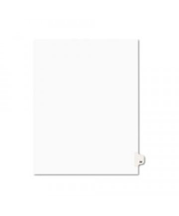 PREPRINTED LEGAL EXHIBIT SIDE TAB INDEX DIVIDERS, AVERY STYLE, 10-TAB, 24, 11 X 8.5, WHITE, 25/PACK, (1024)