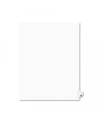 PREPRINTED LEGAL EXHIBIT SIDE TAB INDEX DIVIDERS, AVERY STYLE, 10-TAB, 25, 11 X 8.5, WHITE, 25/PACK, (1025)