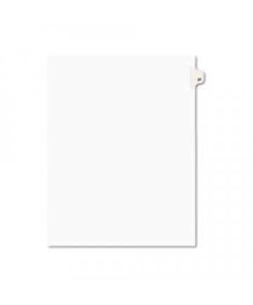PREPRINTED LEGAL EXHIBIT SIDE TAB INDEX DIVIDERS, AVERY STYLE, 10-TAB, 27, 11 X 8.5, WHITE, 25/PACK, (1027)