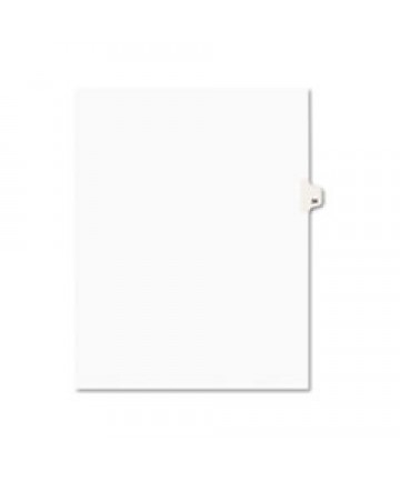 PREPRINTED LEGAL EXHIBIT SIDE TAB INDEX DIVIDERS, AVERY STYLE, 10-TAB, 34, 11 X 8.5, WHITE, 25/PACK, (1034)