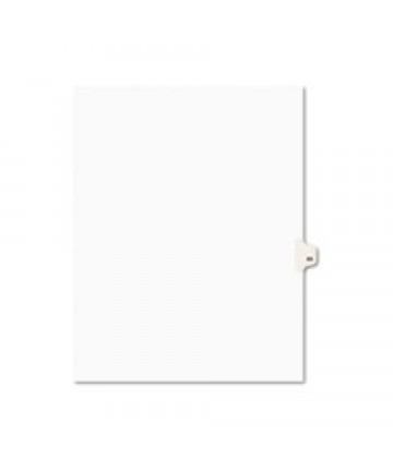 PREPRINTED LEGAL EXHIBIT SIDE TAB INDEX DIVIDERS, AVERY STYLE, 10-TAB, 65, 11 X 8.5, WHITE, 25/PACK, (1065)
