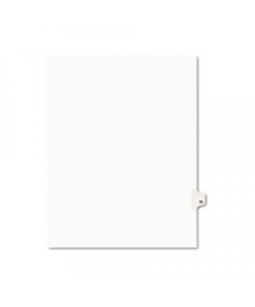 PREPRINTED LEGAL EXHIBIT SIDE TAB INDEX DIVIDERS, AVERY STYLE, 10-TAB, 70, 11 X 8.5, WHITE, 25/PACK, (1070)