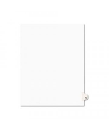 PREPRINTED LEGAL EXHIBIT SIDE TAB INDEX DIVIDERS, AVERY STYLE, 10-TAB, 74, 11 X 8.5, WHITE, 25/PACK, (1074)