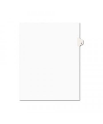 PREPRINTED LEGAL EXHIBIT SIDE TAB INDEX DIVIDERS, AVERY STYLE, 10-TAB, 81, 11 X 8.5, WHITE, 25/PACK, (1081)