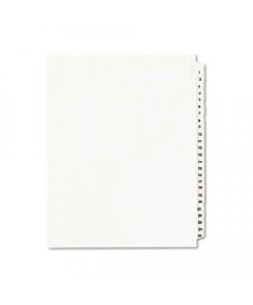 PREPRINTED LEGAL EXHIBIT SIDE TAB INDEX DIVIDERS, AVERY STYLE, 25-TAB, 1 TO 25, 11 X 8.5, WHITE, 1 SET, (1330)