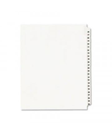 PREPRINTED LEGAL EXHIBIT SIDE TAB INDEX DIVIDERS, AVERY STYLE, 25-TAB, 26 TO 50, 11 X 8.5, WHITE, 1 SET, (1331)