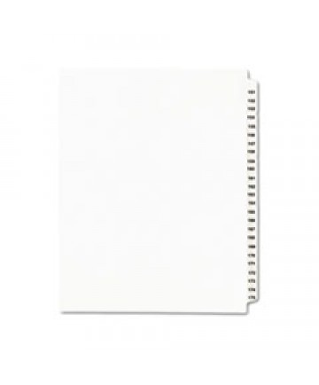 PREPRINTED LEGAL EXHIBIT SIDE TAB INDEX DIVIDERS, AVERY STYLE, 25-TAB, 151 TO 175, 11 X 8.5, WHITE, 1 SET, (1336)