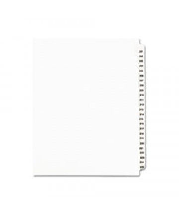 PREPRINTED LEGAL EXHIBIT SIDE TAB INDEX DIVIDERS, AVERY STYLE, 25-TAB, 201 TO 225, 11 X 8.5, WHITE, 1 SET, (1338)