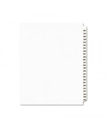 PREPRINTED LEGAL EXHIBIT SIDE TAB INDEX DIVIDERS, AVERY STYLE, 25-TAB, 226 TO 250, 11 X 8.5, WHITE, 1 SET, (1339)