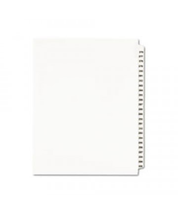 PREPRINTED LEGAL EXHIBIT SIDE TAB INDEX DIVIDERS, AVERY STYLE, 25-TAB, 276 TO 300, 11 X 8.5, WHITE, 1 SET, (1341)