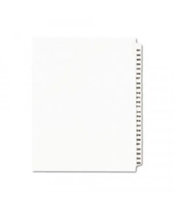 PREPRINTED LEGAL EXHIBIT SIDE TAB INDEX DIVIDERS, AVERY STYLE, 25-TAB, 301 TO 325, 11 X 8.5, WHITE, 1 SET, (1342)