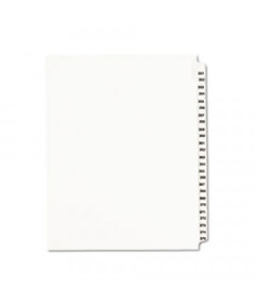 PREPRINTED LEGAL EXHIBIT SIDE TAB INDEX DIVIDERS, AVERY STYLE, 25-TAB, 351 TO 375, 11 X 8.5, WHITE, 1 SET, (1344)