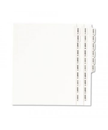 PREPRINTED LEGAL EXHIBIT SIDE TAB INDEX DIVIDERS, AVERY STYLE, 26-TAB, EXHIBIT A - EXHIBIT Z, 11 X 8.5, WHITE, 1 SET, (1370)