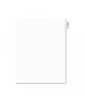 AVERY-STYLE PREPRINTED LEGAL SIDE TAB DIVIDER, EXHIBIT A, LETTER, WHITE, 25/PACK, (1371)