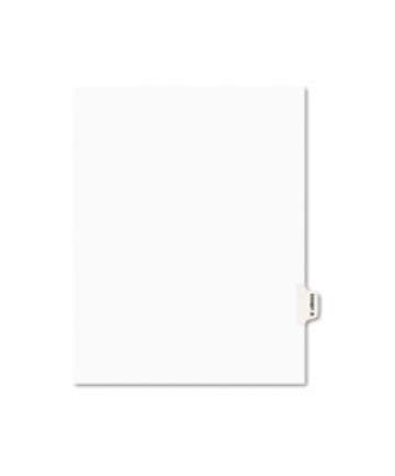 AVERY-STYLE PREPRINTED LEGAL SIDE TAB DIVIDER, EXHIBIT R, LETTER, WHITE, 25/PACK, (1388)