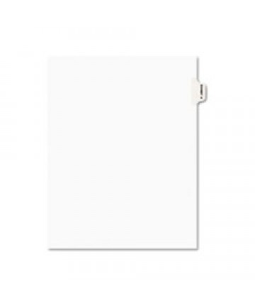 AVERY-STYLE PREPRINTED LEGAL SIDE TAB DIVIDER, EXHIBIT V, LETTER, WHITE, 25/PACK, (1392)