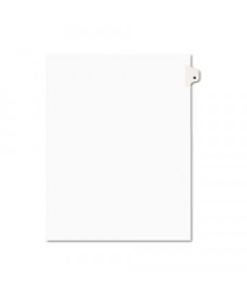 PREPRINTED LEGAL EXHIBIT SIDE TAB INDEX DIVIDERS, AVERY STYLE, 26-TAB, B, 11 X 8.5, WHITE, 25/PACK, (1402)