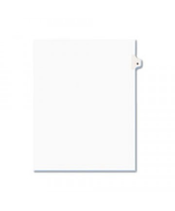 PREPRINTED LEGAL EXHIBIT SIDE TAB INDEX DIVIDERS, AVERY STYLE, 26-TAB, D, 11 X 8.5, WHITE, 25/PACK, (1404)