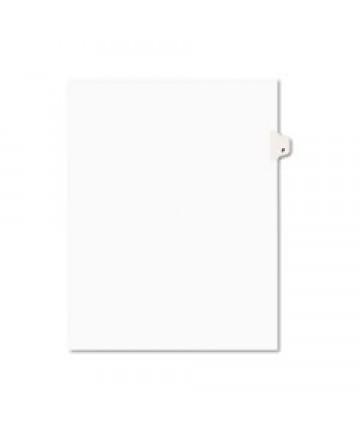 PREPRINTED LEGAL EXHIBIT SIDE TAB INDEX DIVIDERS, AVERY STYLE, 26-TAB, F, 11 X 8.5, WHITE, 25/PACK, (1406)