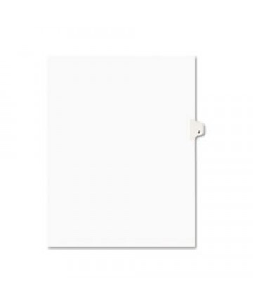 PREPRINTED LEGAL EXHIBIT SIDE TAB INDEX DIVIDERS, AVERY STYLE, 26-TAB, J, 11 X 8.5, WHITE, 25/PACK, (1410)
